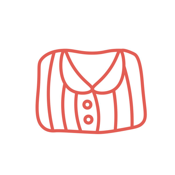 睡衣logo衬衫logo衬衫图标正式穿着图标网页设计或公司孤立矢量插图Eps Ai图片下载