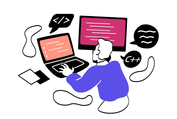 自由职业者工作远程抽象概念图片下载