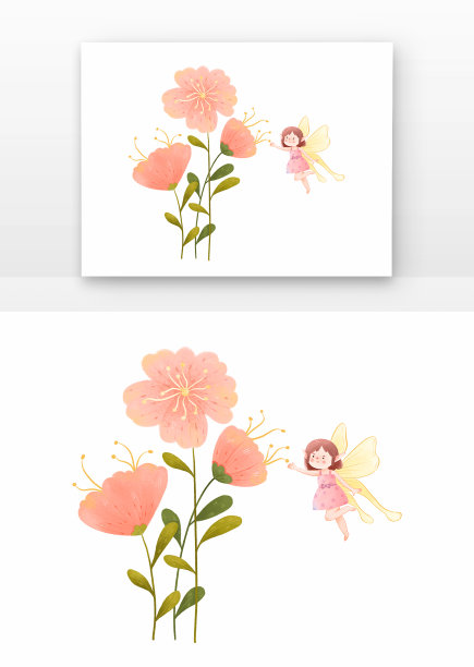 春天立春花朵女孩图片下载