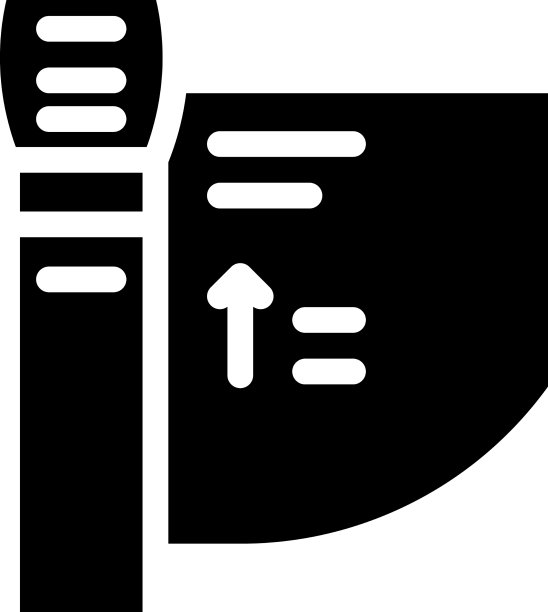 旋转门设备字形图标图片下载