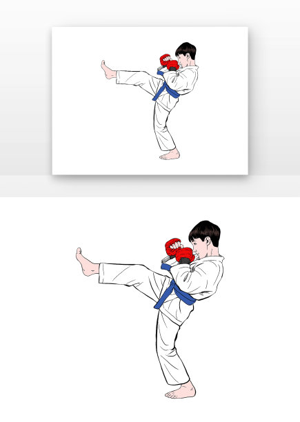 跆拳道培训班儿童图片下载