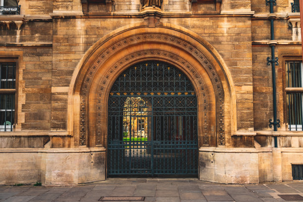 圣约翰学院的大门，剑桥，英国图片下载