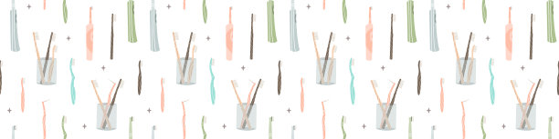 口腔保健和牙齿清洁工具图片下载