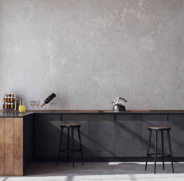 客厅内部阁楼，工业风格图片下载