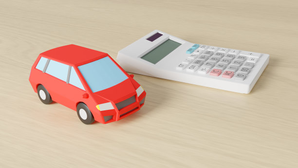 一辆玩具车和一个飞机上的计算器的CG渲染图。图片下载