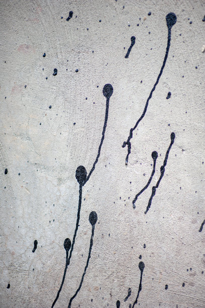 壁面上的油漆残留类似于精子的进程图片下载
