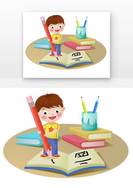 培训班儿童书法图片下载