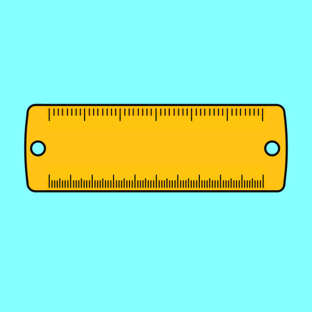 可爱有趣的尺子手绘卡通可爱图片下载