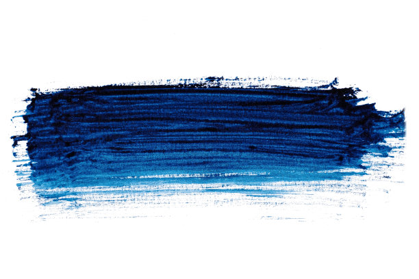 抽象丙烯酸水彩油漆刷笔触纹理孤立在白色背景的标志和横幅。设计、创意和插图。图片下载