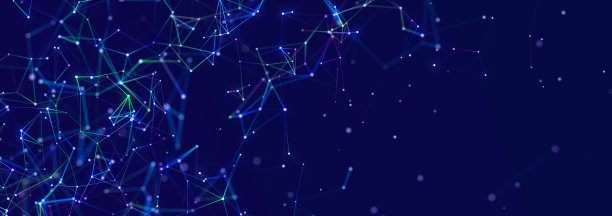 多边形背景与点和线。网络连接结构。科学和技术。3 d图片下载