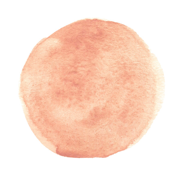 桃色水彩斑点孤立在白色背景上图片下载