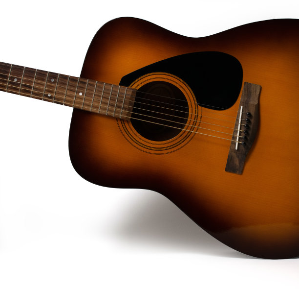 白色原声吉他图片下载