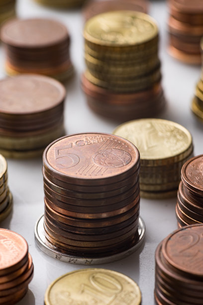 堆硬币。经营与投资理念图片下载