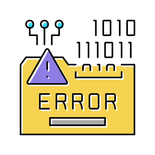 错误的系统颜色图标矢量插图图片下载