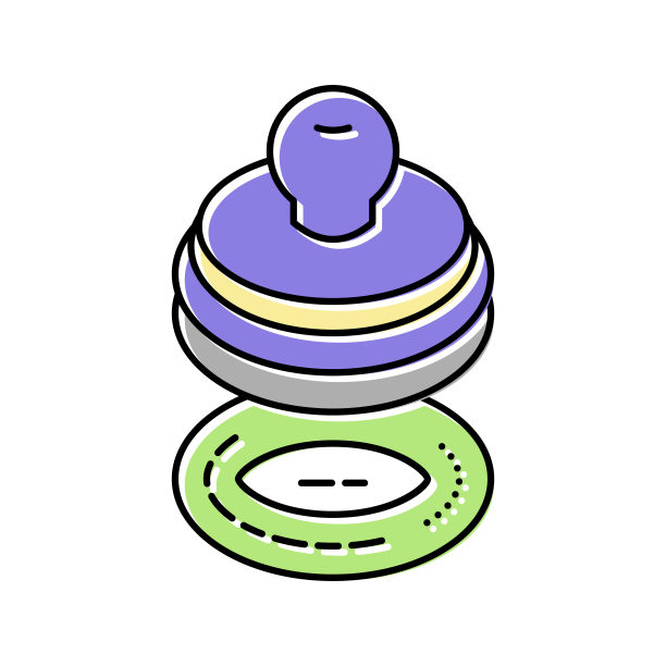 邮票接受津贴彩色图标矢量插图图片下载