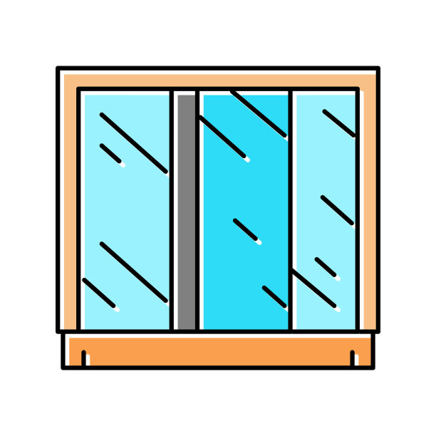 衣柜镜子颜色图标矢量插图图片下载