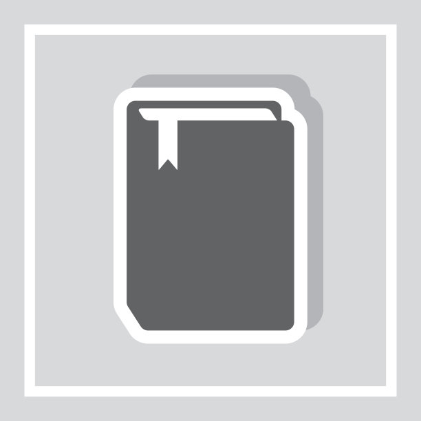 书矢量插图。空白的书图标图片下载