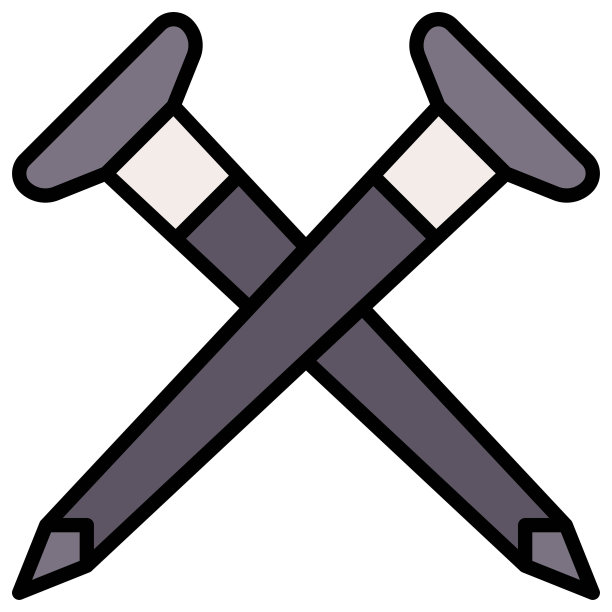 钉子图标，圣周相关矢量插画图片下载
