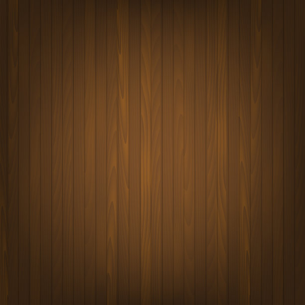 深棕色木制背景。向量图片下载