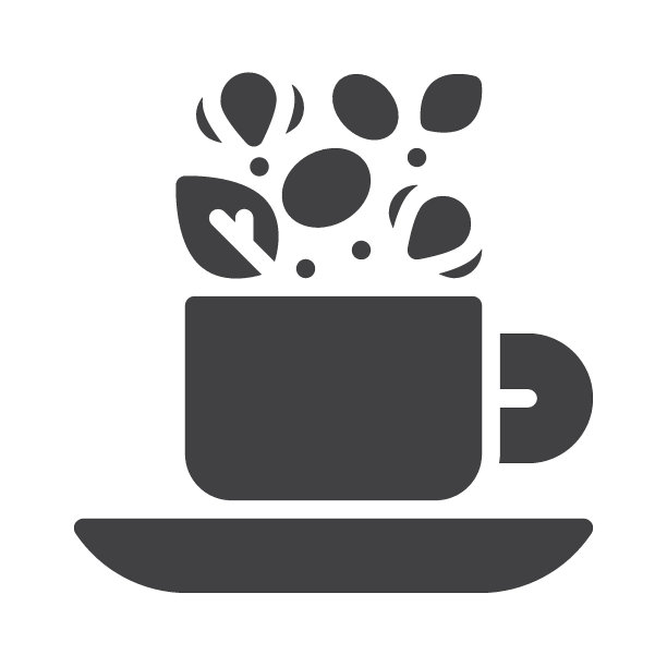 花茶杯矢量图标图片下载