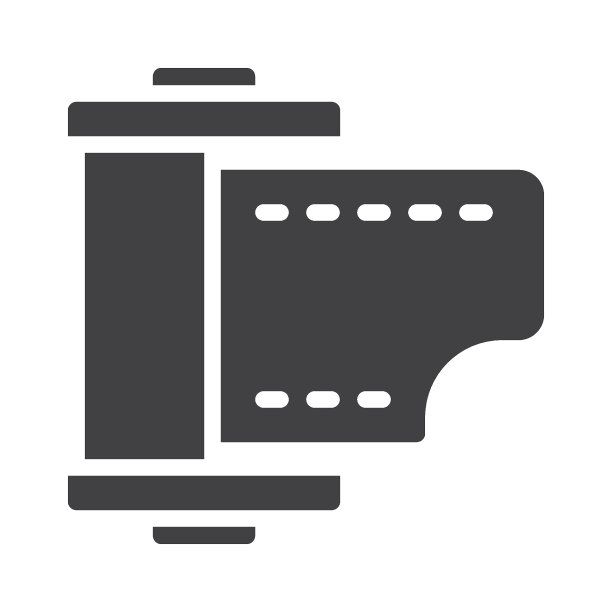 相机胶卷卷矢量图标图片下载