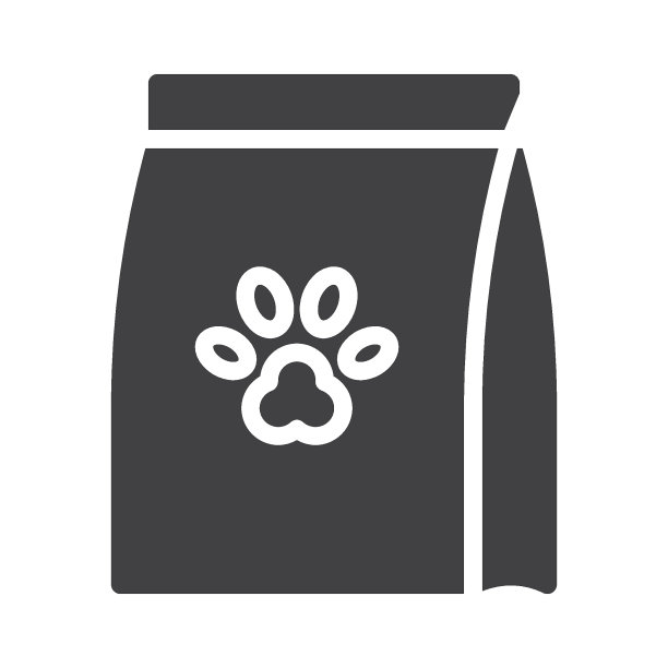 宠物食品包装矢量图标图片下载