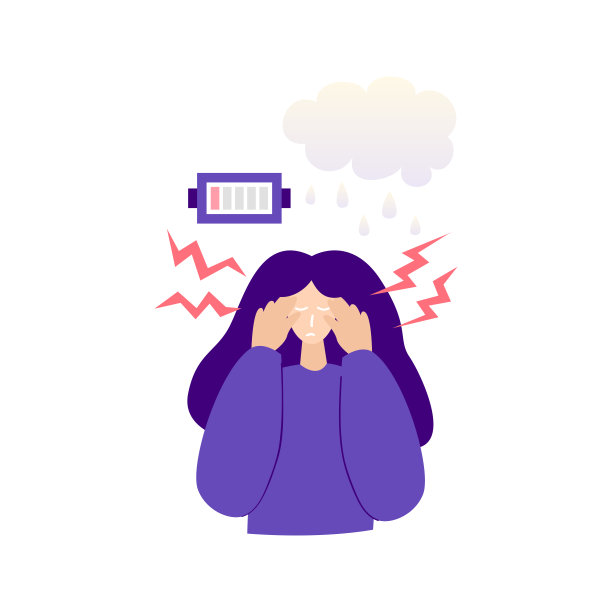 女孩强调孤立的图片下载