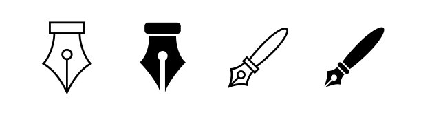 钢笔图标设计元素适合网站，印刷设计或应用程序图片下载