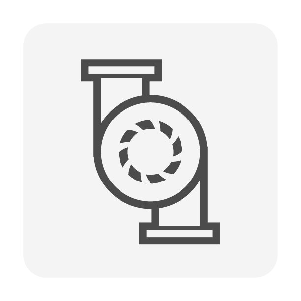 离心泵矢量图标设计。图片下载