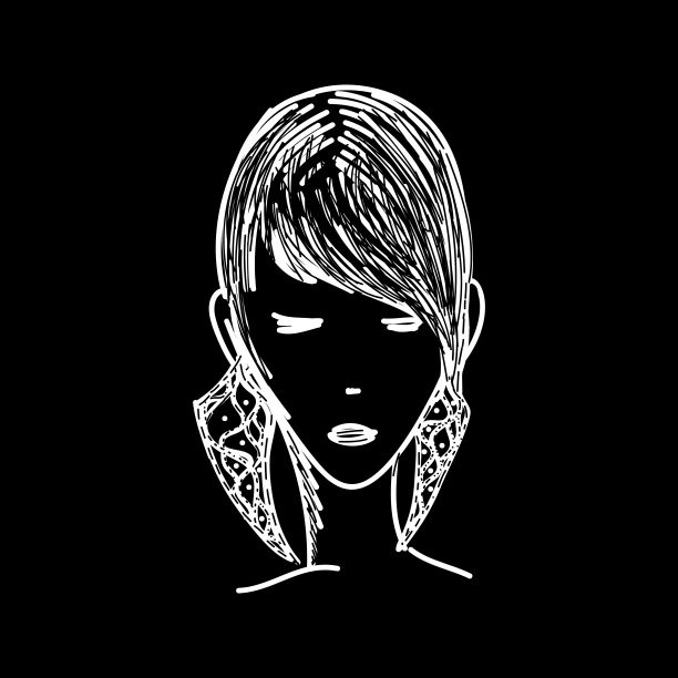 面对艺术画图片下载