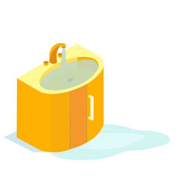 一个故障水龙头的矢量图片下载