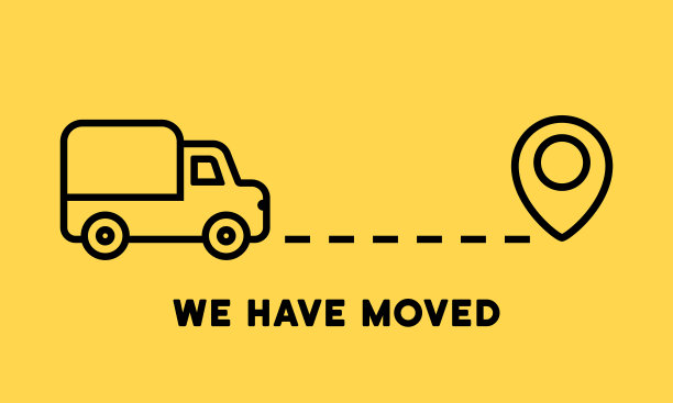 我们已经移动了横幅。旅行图标。新的存储位置。旅行的概念。地图上的目的地。向量eps10图片下载