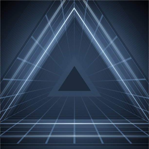 摘要背景虚拟现实三维空间网格效果。图片下载