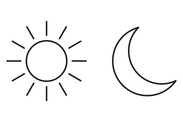 太阳月亮图标插图孤立矢量符号符号图片下载