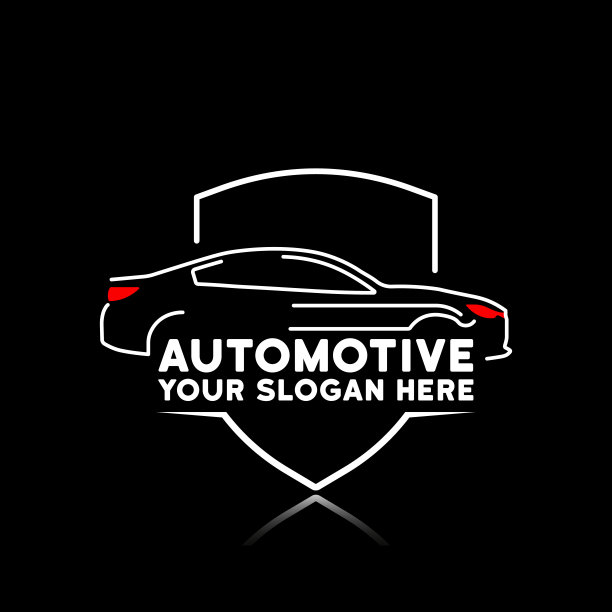矢量插图的跑车标志。汽车公司或汽车服务标志模板。轮胎配件。维护站。向量eps 10图片下载