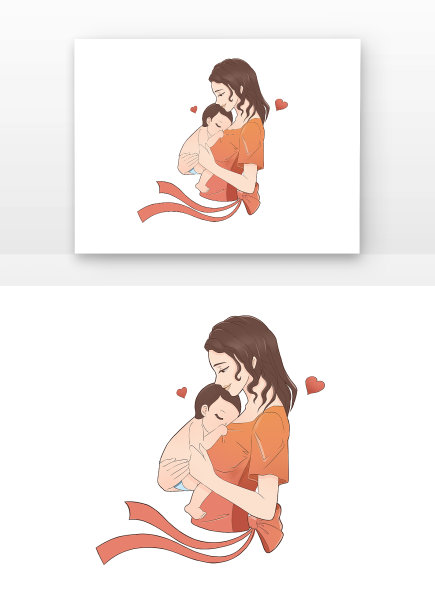 母婴母亲抱婴儿图片下载