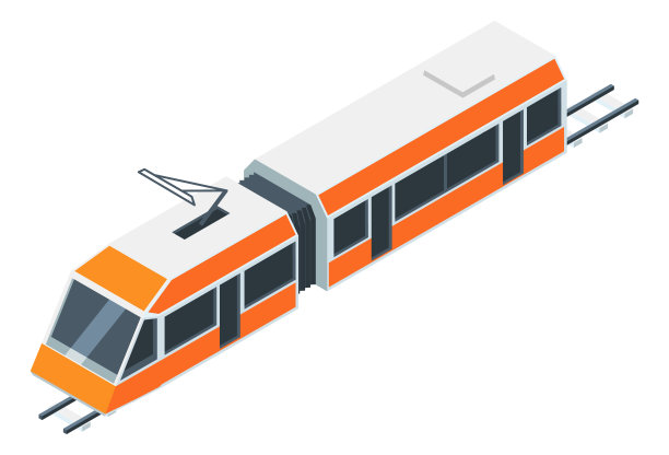 等距的火车。铁路运输。地铁铁路车辆图片下载