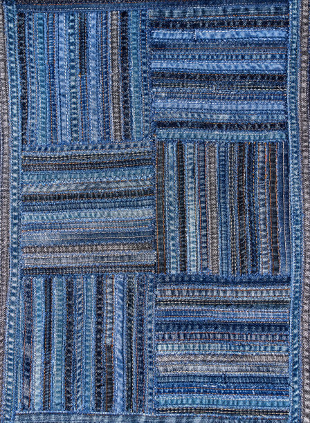 牛仔布图案在拼接风格。图片下载