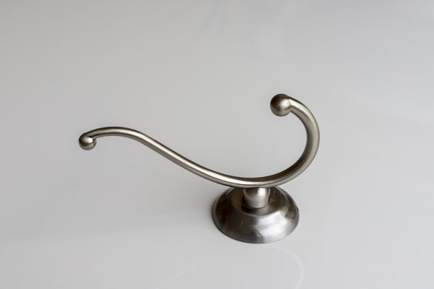 不锈钢钩在孤立的白色背景图片下载
