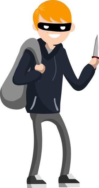 拿着刀敲诈钱财的男人图片下载