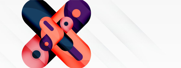 创意几何壁纸圆形箭头形状图片下载