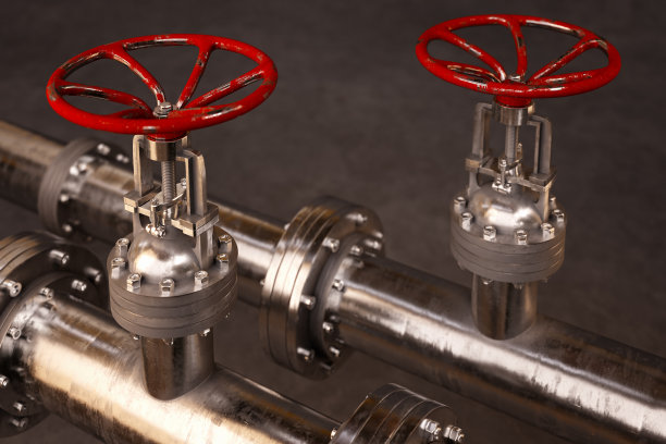 油气管线阀门。图片下载