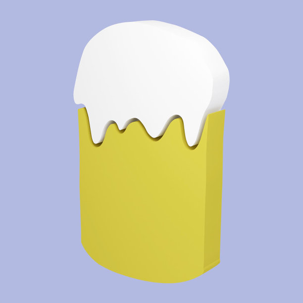 复活节蛋糕的3d渲染插图孤立图片下载