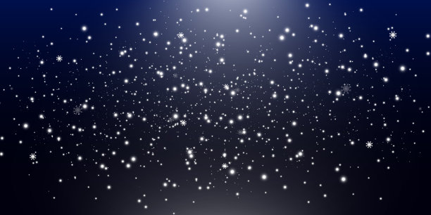 在透明的背景上飞行的雪的矢量插图。降雪或暴风雪的自然现象。图片下载