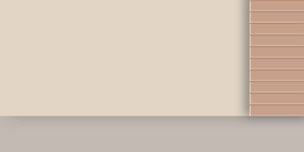 空白内墙模型与木制和柔和的地板在空的客厅。图片下载