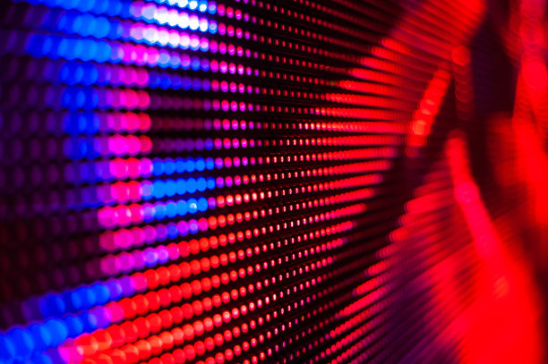 特写LED模糊屏幕。LED软焦点背景。理想的抽象背景设计。图片下载