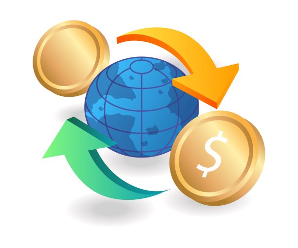 平面等距插图概念。世界货币兑换商图片下载