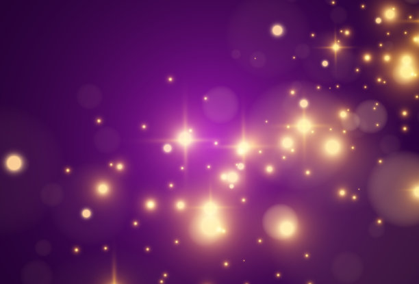 亮丽的明星。透明背景上的光效果矢量插图。图片下载