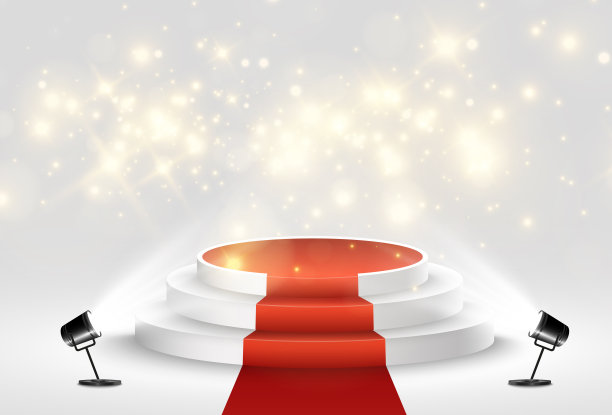 矢量插图为获奖者。表彰得奖者的台子或平台。图片下载