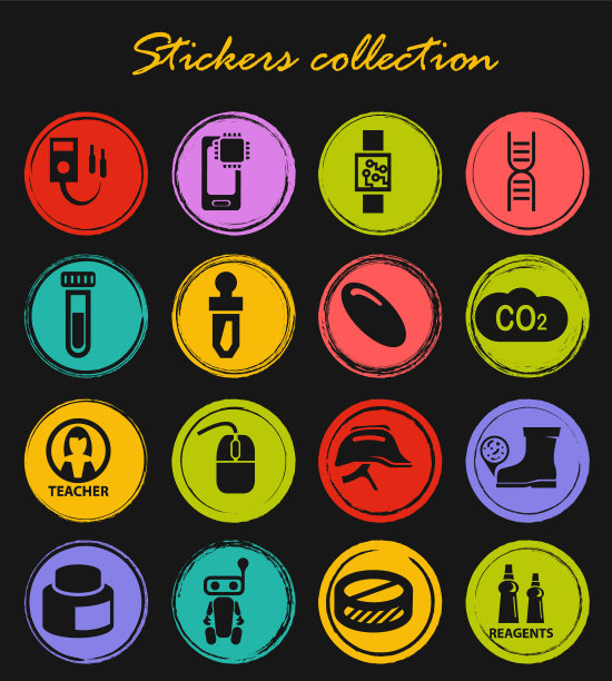 科学的图标集图片下载